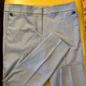 LOFT Size 14. Pretty blue and white houndstooth pants. Excellent used condition